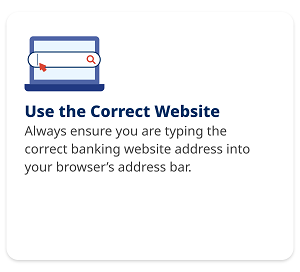 Use the Correct Website