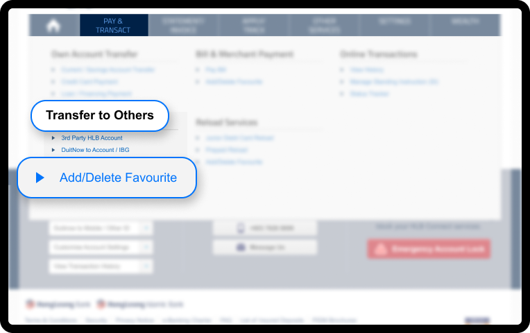 Add favourites
