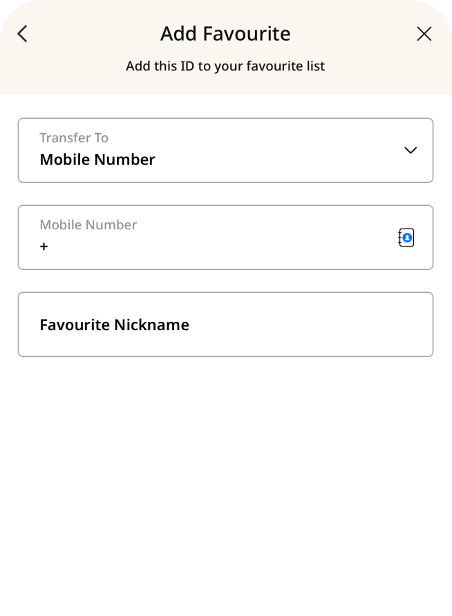 Add favourites