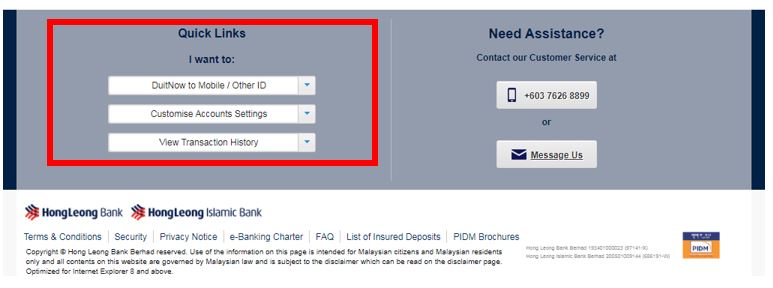 Hong leong bank contact