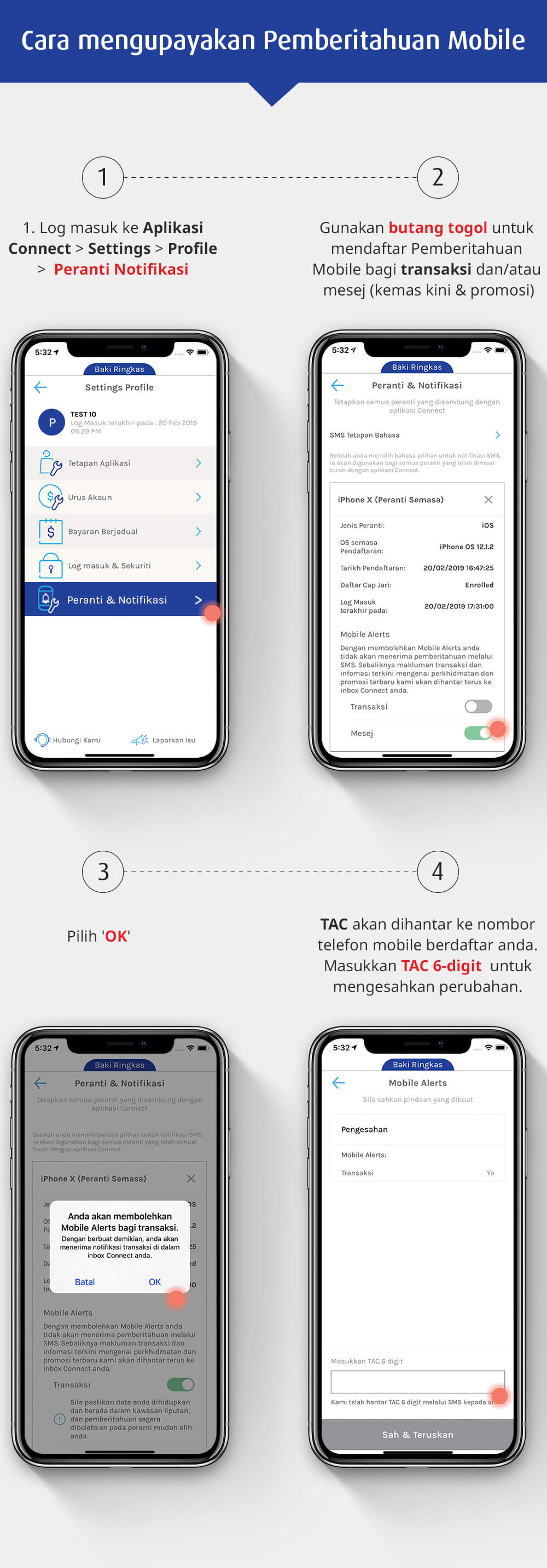 Cara menguapakan Pemberitahuan Mobile