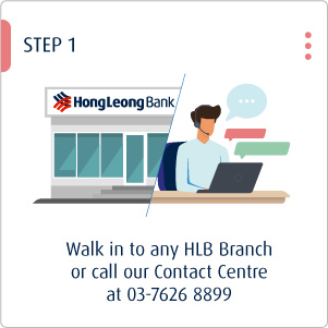 Step 1 Walk in to any branch