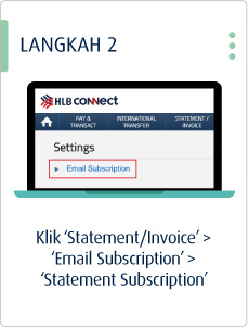 Langkah 2 Statement Subscription