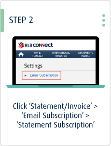 Step 2 Statement Subscription