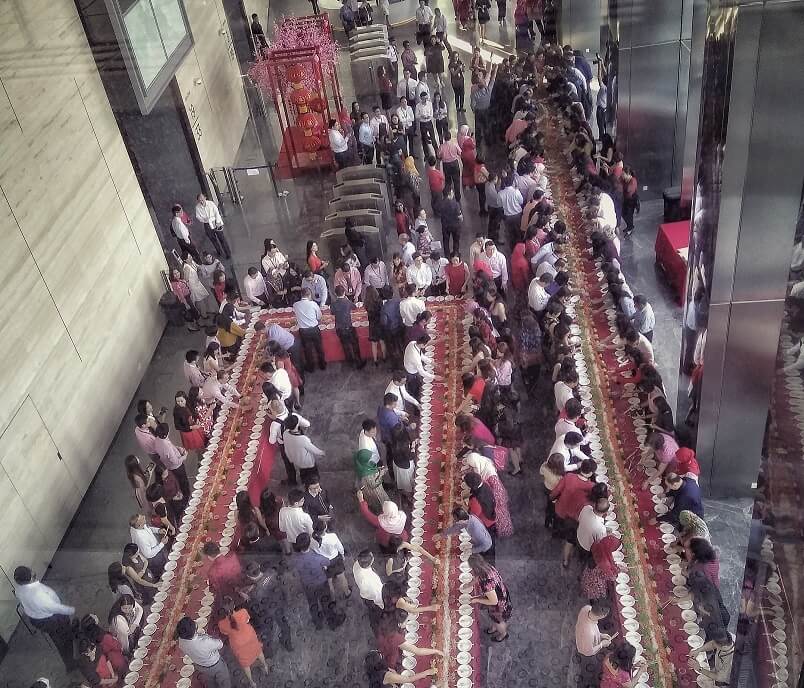 Yee Sang Toss and Lion Dance Heralds In A Prosperous Lunar ...