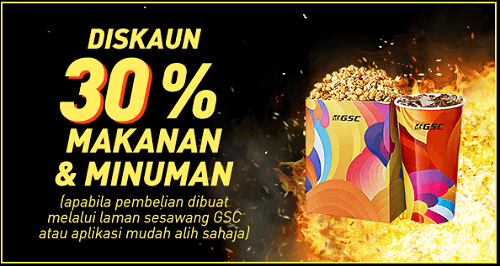 diskaun 30% makanan & minuman