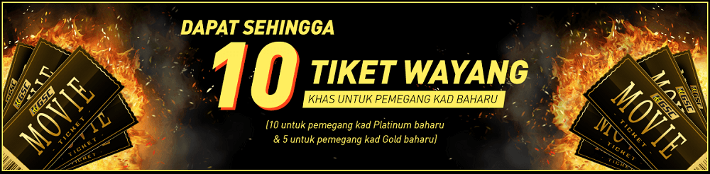 dapat sehingga 10 tiket wayang