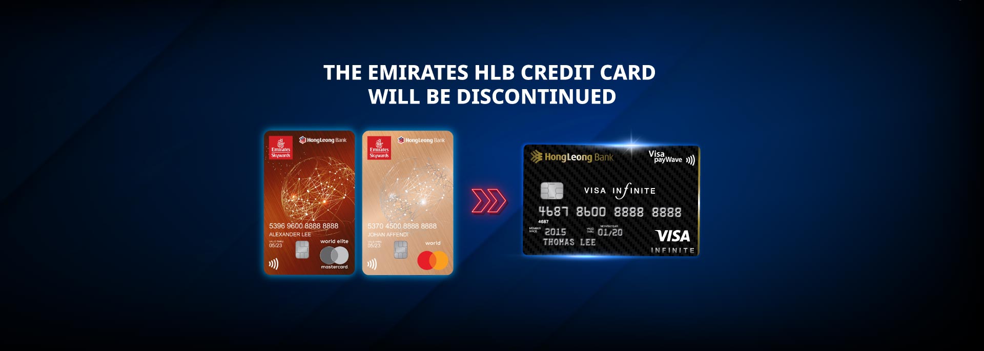 Say Hello to your new Visa Infinite Credit Card