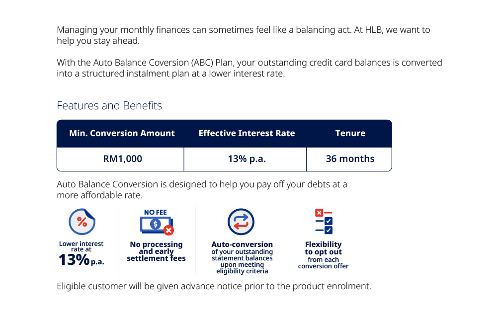 auto balance conversion table
