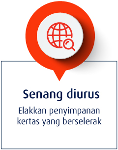 Senang diurus - Elakkan penyimpanan kertas yang berselerak