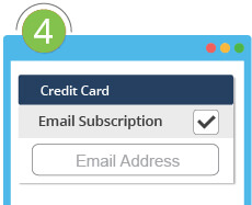 Tick Email Subscription > input your preferred email address