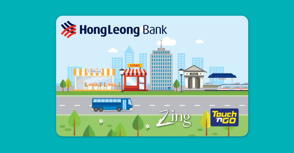 Hong Leong Bank Malaysia Touch N Go Debit Zing Card
