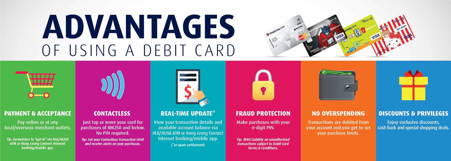 debit card advantages banner