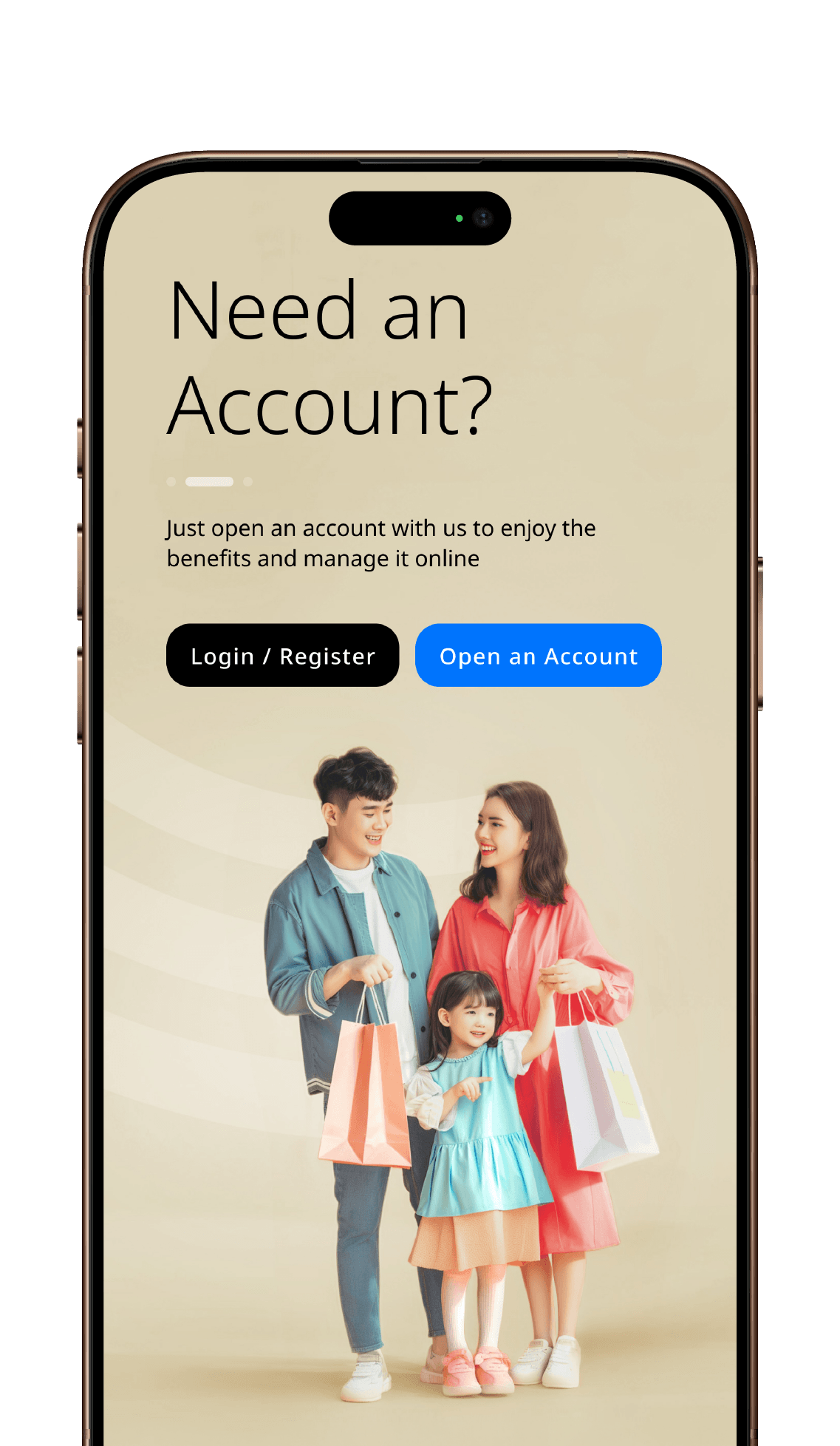 Download HLB Connect and select Open Account