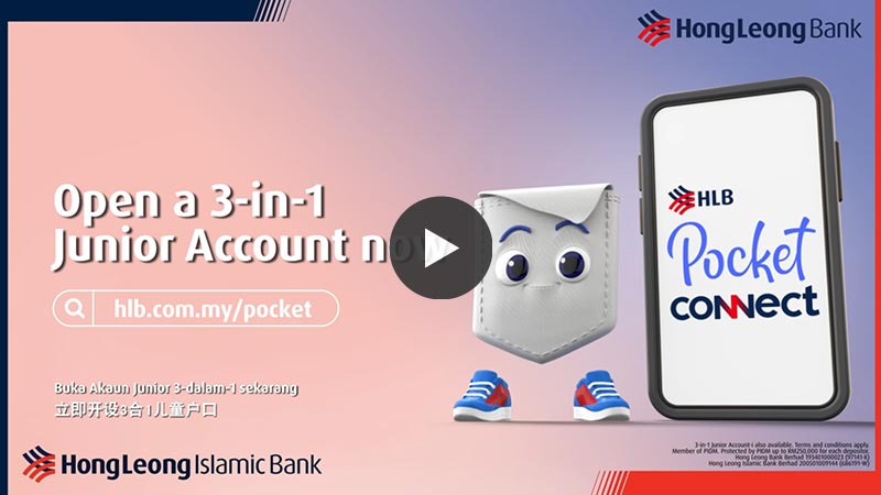 Earn, spend and save with HLB Pocket Connect App, the 1st Pocket Money App in Malaysia