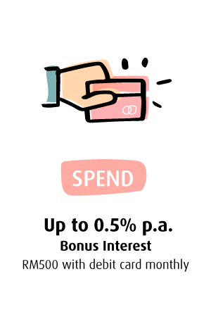 Up to 0.5% p.a. Bonus Interest