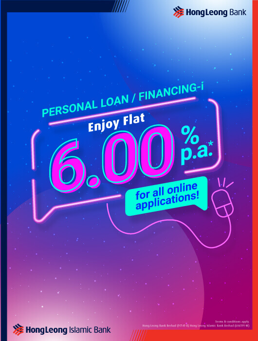 Personal Loan - Enjoy Flat 6.00% p.a.* for all online applications