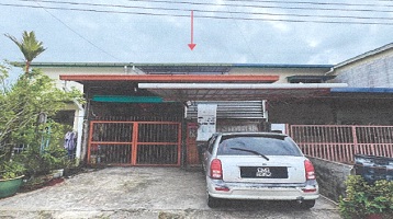 TERRACE HOUSE - 2 STOREY auction NO. 243, LORONG 8, JALAN SENTEBU, TAMAN SUSUR JAMBU, OFF JALAN RENTAP, 96100 SARIKEI, SARAWAK