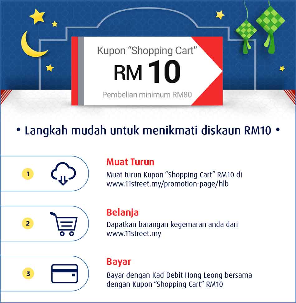 Kupon 'shopping cart' RM10