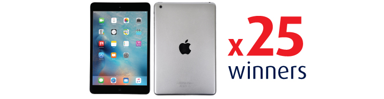 25x iPad mini to be won!