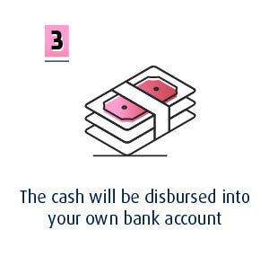 cash disbursed