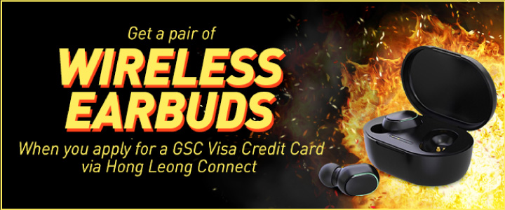 Apply GSC card and get a pair of wireless earbuds