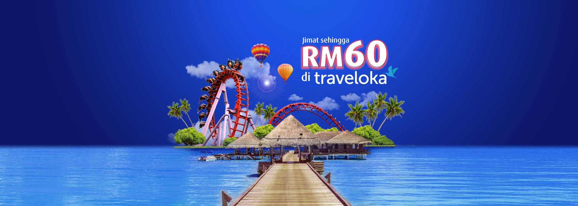 Promosi Jimat sehingga RM60 di Traveloka dengan kad HLB anda