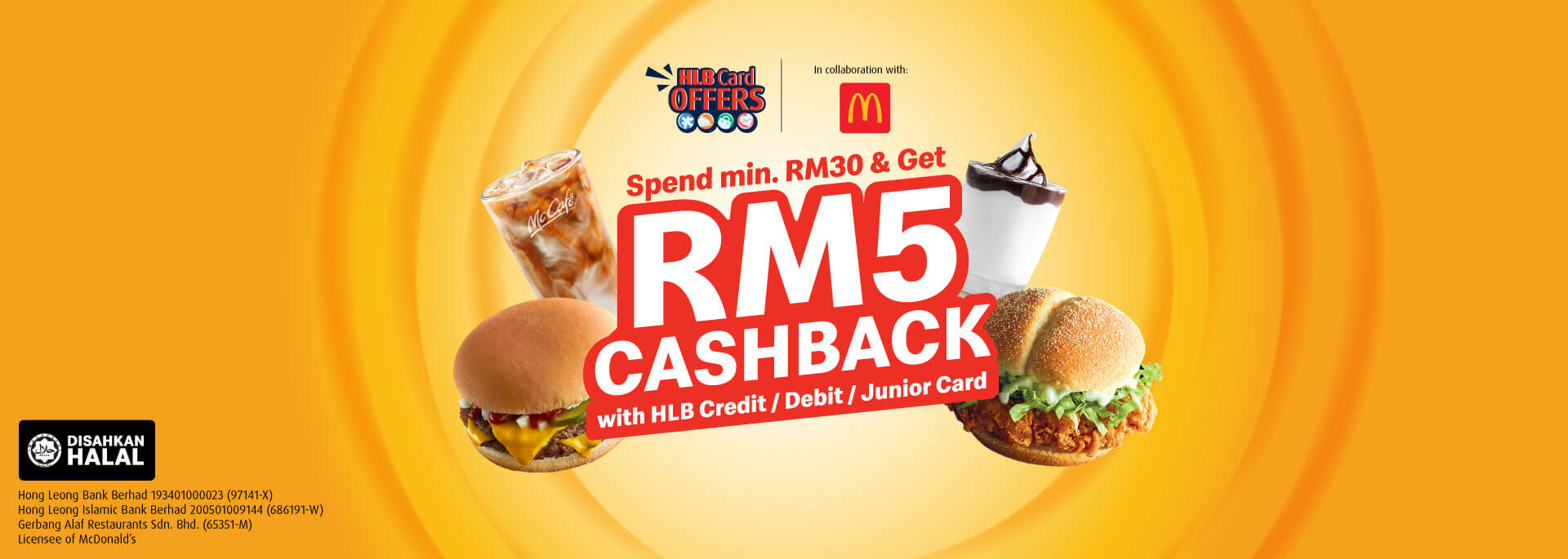Spend min. RM30 & Get RM5 Cashback