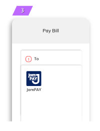 Select JomPAY and enter biller details