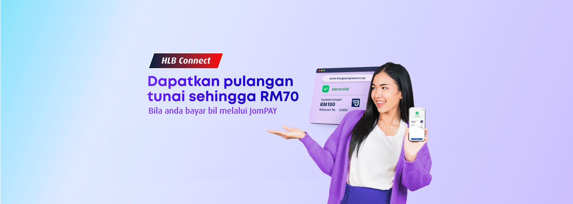 Dapatkan pulangan tunai sehingga RM70