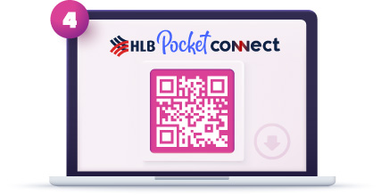 Daftar ‘HLB Pocket Connect App’ untuk anak anda sebaik sahaja akaun Berjaya dibuka