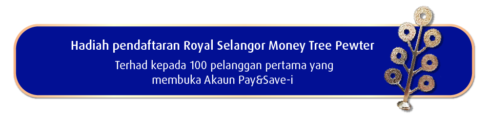 Hadiah pendaftaran Royal Selangor Money Tree Pewter