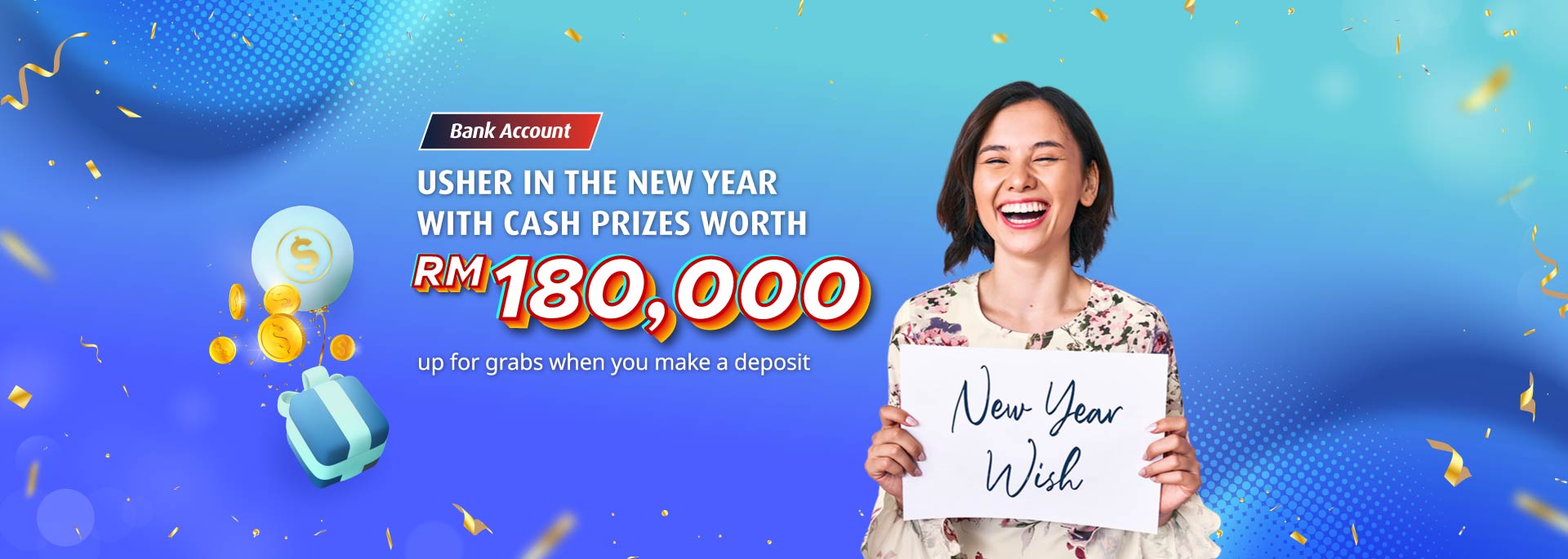 Let's welcome the New Year with RM180,000!