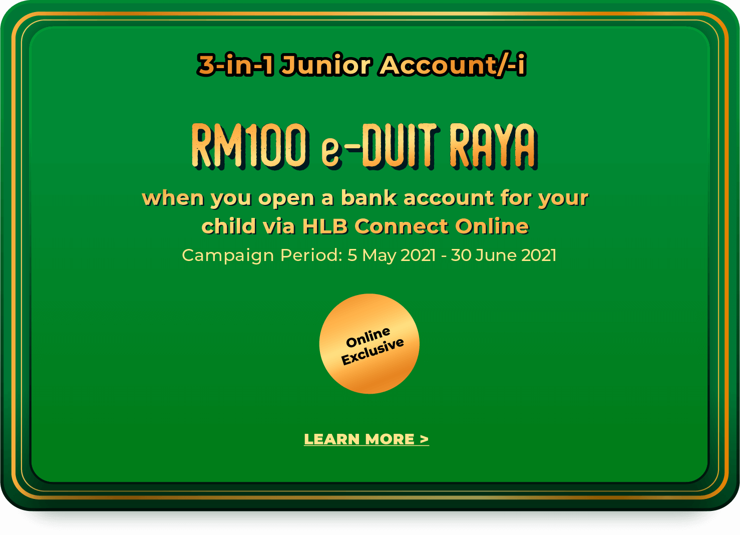 Hari Raya 2021 Promotions Hong Leong Bank