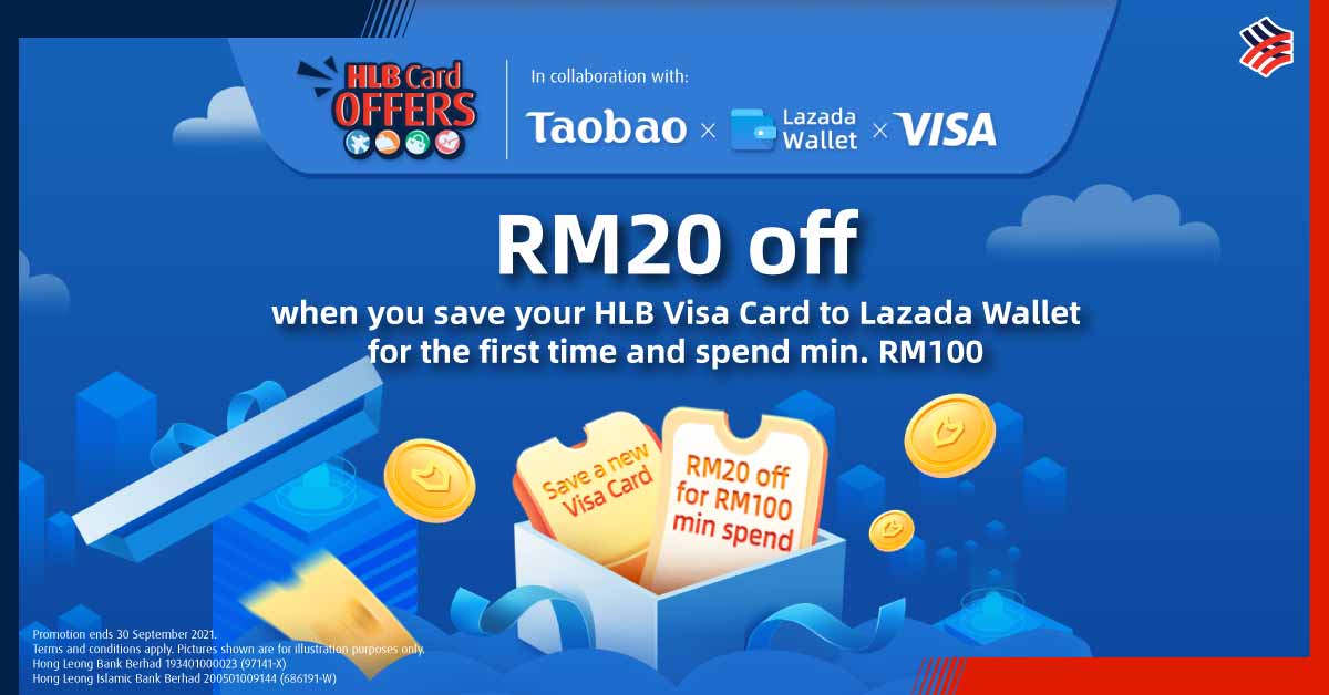 Promotions Get Rm20 Off When You Spend With Hlb Visa Card On Taobao