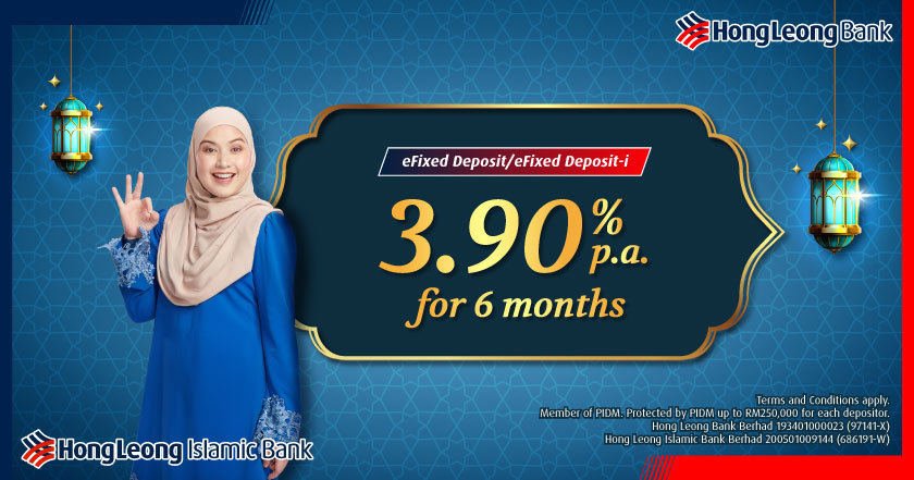 Fixed Deposit (FD) Promotion, EFD Promotion Hong Leong Bank