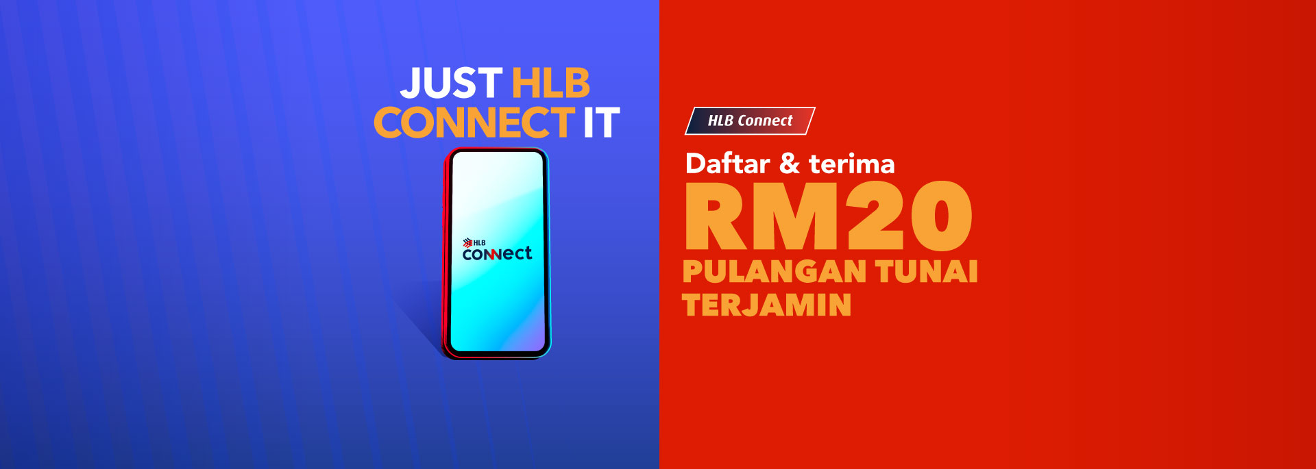 Daftar HLB Connect & dapatkan RM20 Pulangan Tunai Dijamin