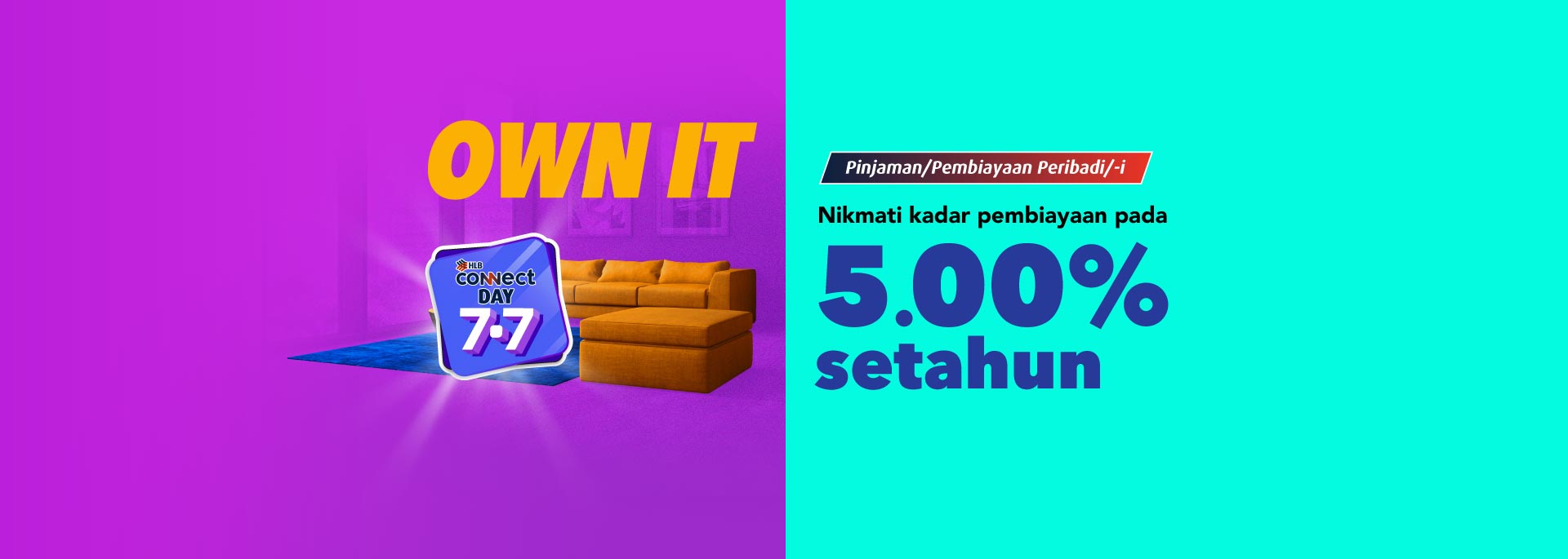 Pinjaman/Pembiayaan Peribadi/-i Promosi Satu Hari