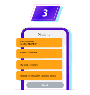 Pindah wang Duitnow langah 3