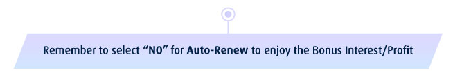 Remember to select No for Auto Renew