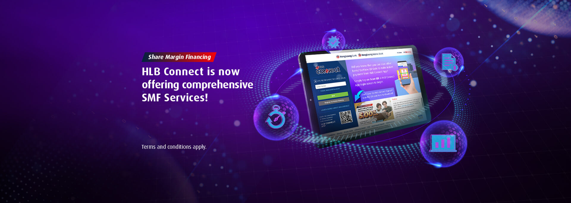 Perform your SMF Services with convenience via HLB Connect Online Banking!