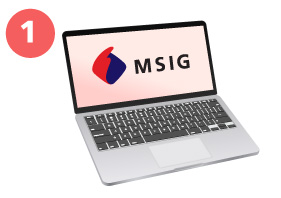 Visit MSIG website at takeiteasy.msig.com.my/hlb
