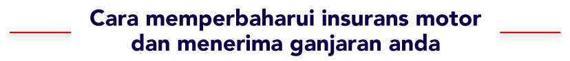 cara memperbaharui insurans motor dan menerima ganjaran anda