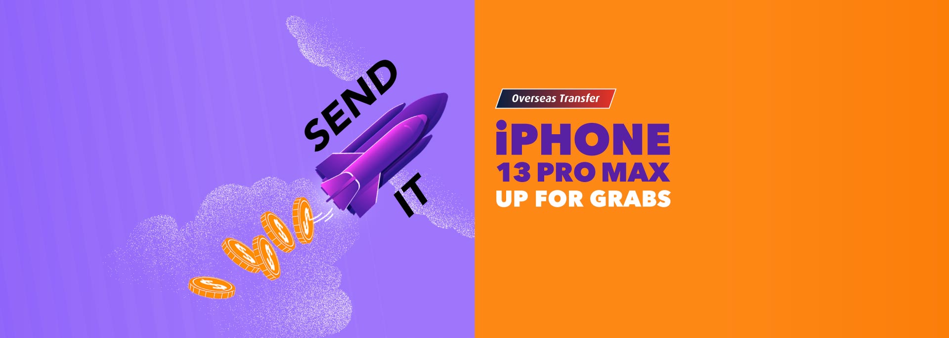 Send money overseas and stand to win an iPhone 13 Pro Max