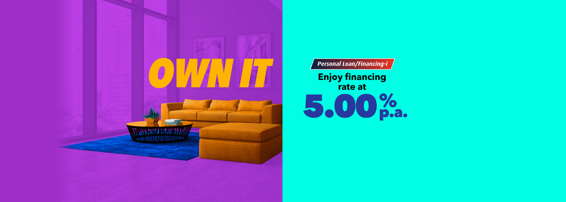 Personal Loan/Financing-i 9.9 One-Day Promo