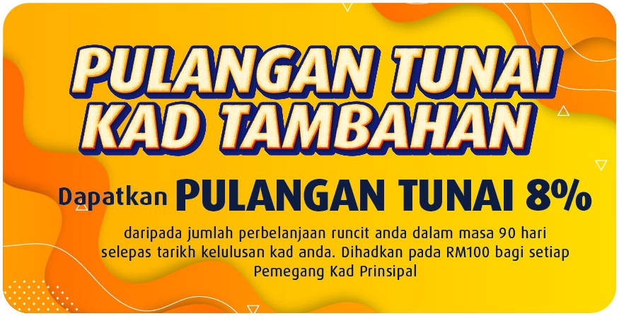 8% pulangan tunai
