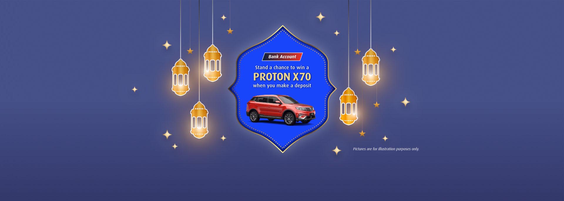 Stand a chance to win a Proton X70 when you make a deposit