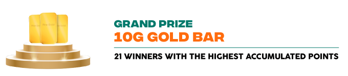 Grand Prize 10g Gold Bar