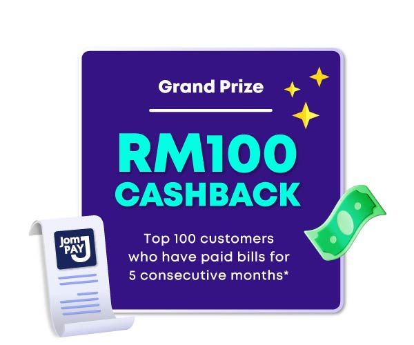 grand prize RM100 Cashback