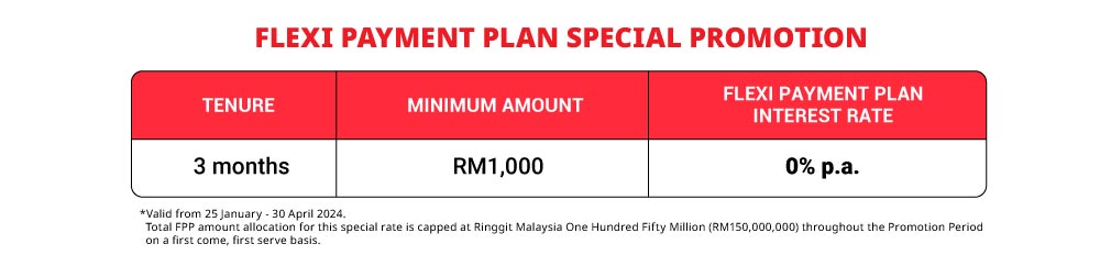flexi payment plan feb special